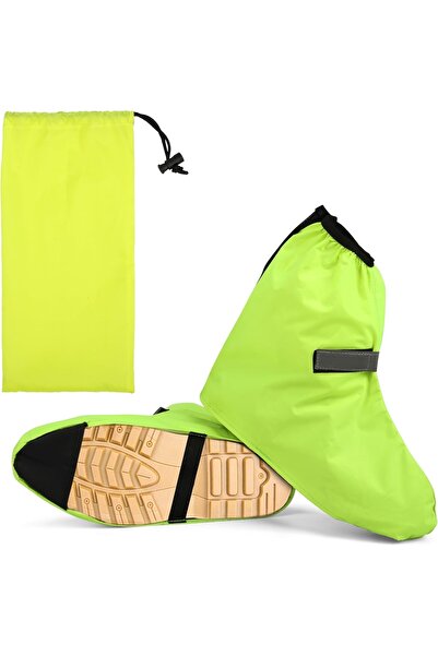 Belle Vous Set of 2 shoe covers, Reusable, Waterproof, Non-slip, PVC, Reflect...