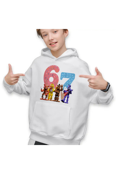 OEM Hanorac Copii Baieti Fnaf Six Seven Ice Cream Party Five Nights at Freddy...