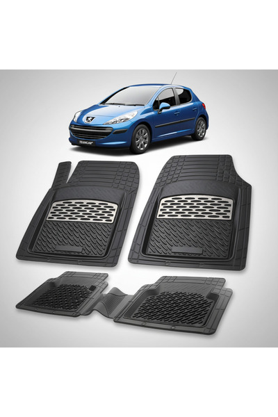 TEAMCAR Covorașe auto compatibile cu Peugeot 207 Hatchback (5 uși 2006-2009) ...
