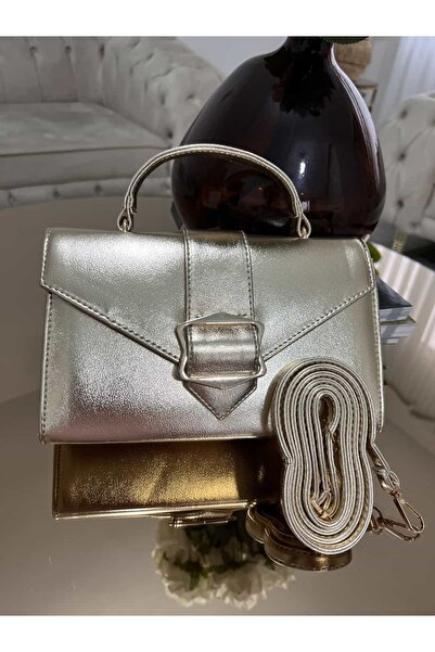 diclepolat Women's Buckle Faux Leather Hand and Shoulder Bag Marla