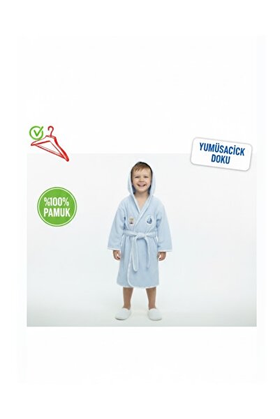 Cotton Erkek çocuk bornozu