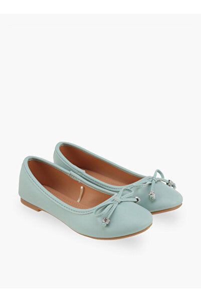 Flora Bella by Shoexpress Girls Bow Applique Ballerina Shoes