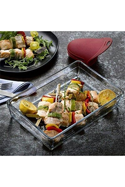 Paşabahçe Premium 2-Piece Borcam Rectangular Tray - Serving Baking Tray 59324