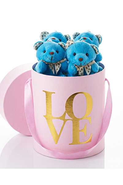 lenostra Tiny Teddy Bears in Pink Box - Valentine's Day Gift - Gift for Your ...