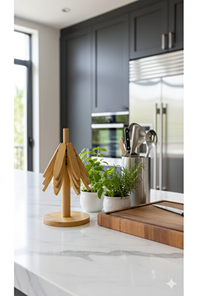 Dia Bamboo Wood Tree 3-Piece Trivet