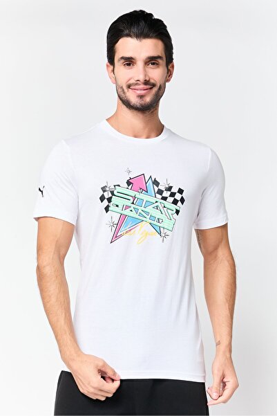 Puma Men Sportswear Fit Short Sleeve Outdoor T-Shirt, White