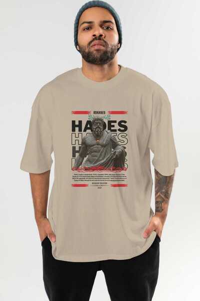 Ankhises Hades 3 Mythology Front Printed Oversize T-Shirt Men Women Cotton Cr...
