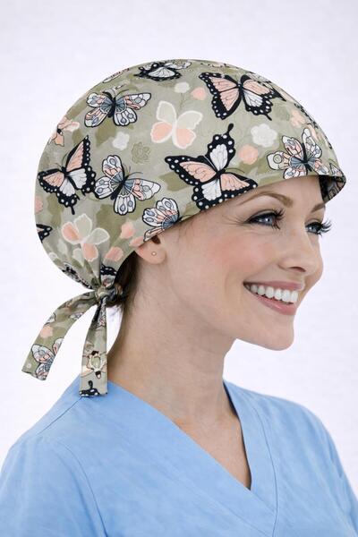 Dr. Mitra Cerrahi Bone Medikal Doktor Hemşire Hastane Bonesi Unisex -Kelebek ...