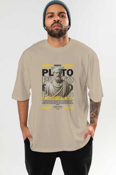 Ankhises Plato 1 Mythology Front Printed Oversize T-Shirt Men Women Cotton Cr...