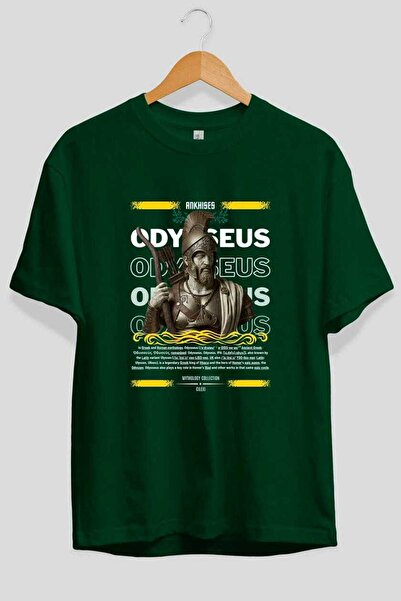 Ankhises Odysseus 1 Mythology Front Printed Oversize T-Shirt Men Women Cotton...
