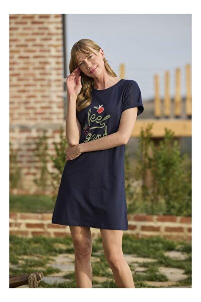 byasafkids قميص نوم من الدانتيل بتصميم فواكه وأوراق الشجر مطبوع من نوع 'فيل جود'