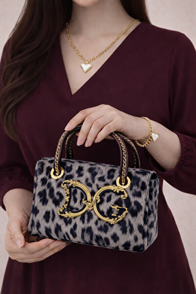 BARAQA Luxury leopard print handbag