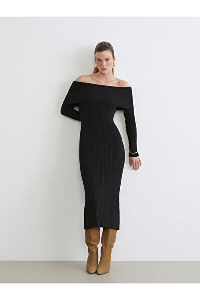 LC Waikiki Boat Neck Knitwear Dress