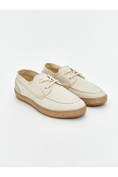 LC Waikiki LCW STEPS Bağcıklı Hasır Tabanlı Erkek Klasik Ayakkabı