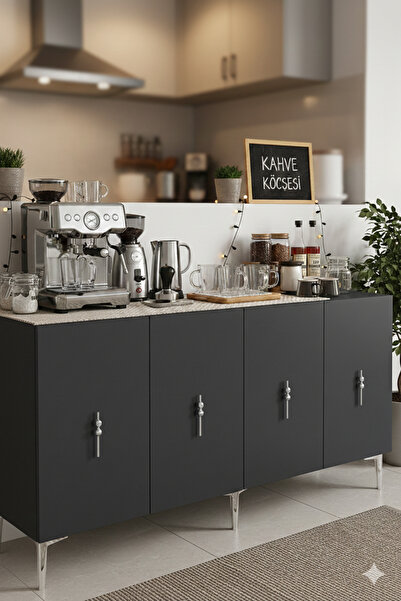 CENEYRA KA1527AS SALKIM150 KONSOL, KAHVE KÖŞESİ, TV SEHPASI VE DOLAP ANTRASİT...