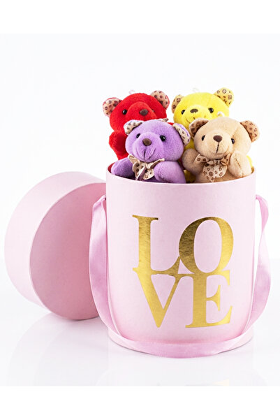 lenostra Sevgiliye Mini Ayıcıklı Hediye Kutusu - 14 Şubat Sevgililer Günü Hed...