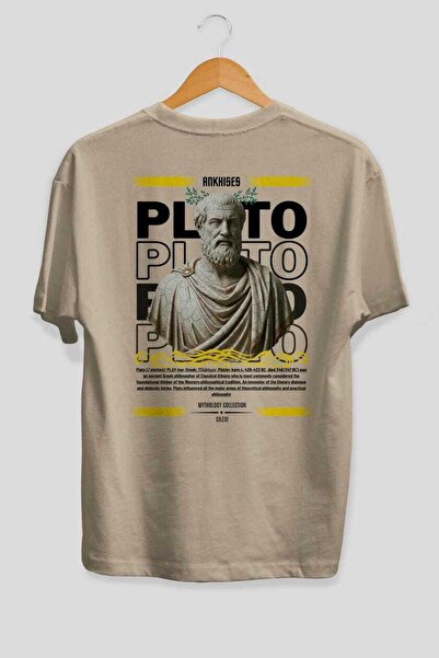 Ankhises Πλάτωνος 1 Μυθολογία Μπλουζάκι με στάμπα στην πλάτη Oversize Ανδρικό...