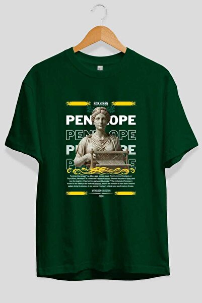 Ankhises Penelope 2 Mythology Front Printed Oversize T-Shirt Men Women Cotton...