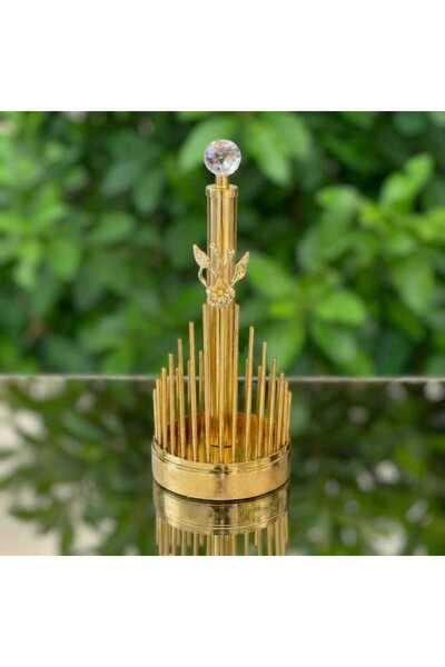 ÇNR Home Collection Crystal-Detail Luxury Paper Towel Holder Gold & Silver Co...