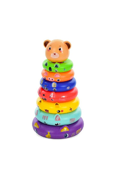 No Label Sensory Pyramid Tower - Educational tower for Babies, 6 Months+