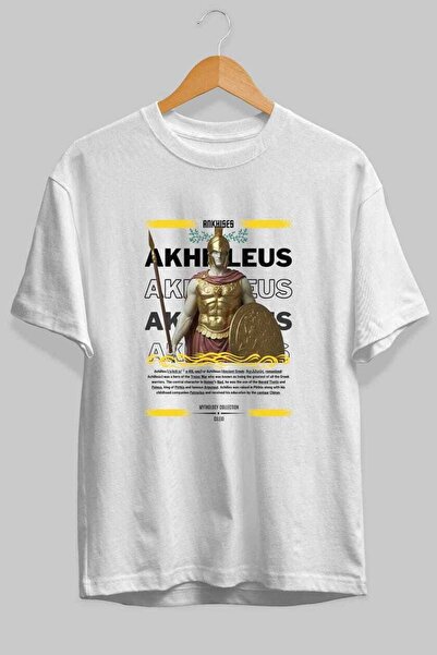 Ankhises Akhilleus 1 Mythology Front Printed Oversize T-Shirt Men Women Cotto...