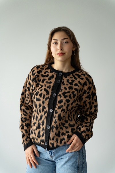 MODA imprimeu leopard JACHETĂ