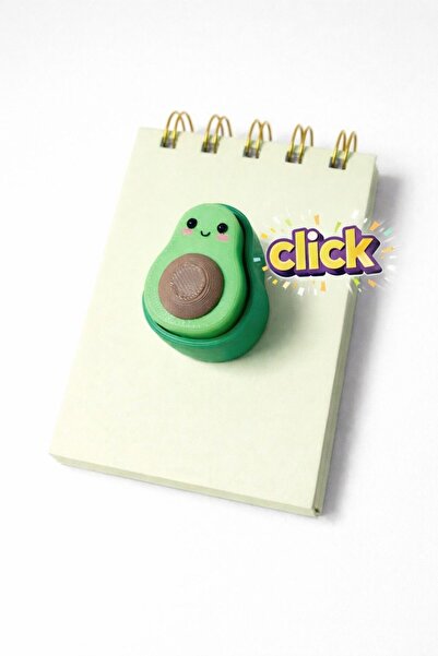 PAKLON Avocado'Click' Mini Notebook with Toy