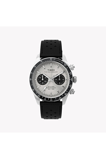 Timex سوار رجالي من الفولاذ المقاوم للصدأ والجلد | Tw2y19300