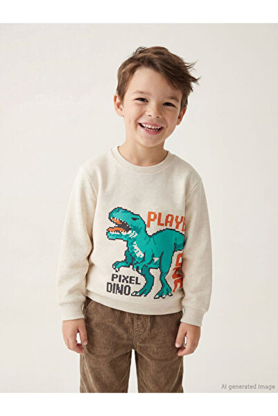 LC Waikiki Dinosaur Printed Boy's Sweatshirt for Style Seekers from Uzg Store