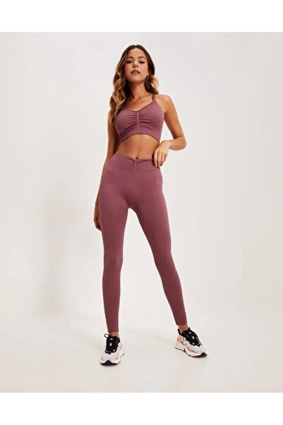 BK Mid-Waist Gathered Seamless High Waist Gathering Sports Leggings