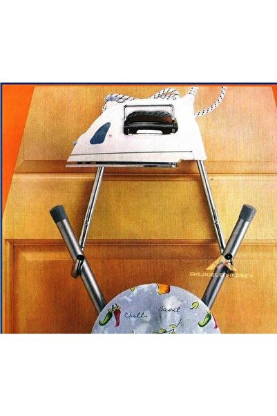 Saatistan Paslanmaz Çelik Kapı Arkası Ütü Masası Askısı, Pratik ve Şık Tasarım