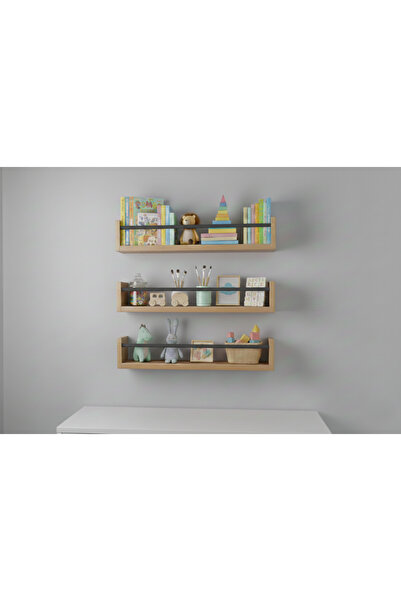 EGN WOODS 70X9X3 Atlantic Pine Mdf Baby Room Organizer Children's Room Montes...