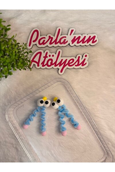 SOFT 2 Li 3 boyutlu oynayan bacaklı saçsız bebek tokası seti