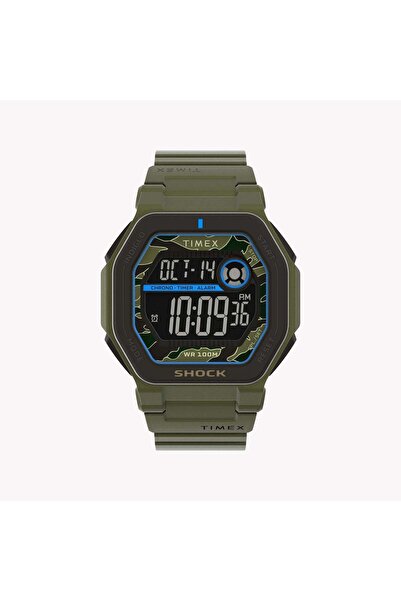 Timex Men's Green Resin Watch, Shock Resistant | Tw2v93700