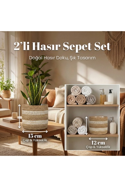 sever ithalat Набір з 2 міні-кошиків для організації - для робочого столу, ко...