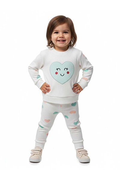 NiLi Cotton Heart Baby Girl Set