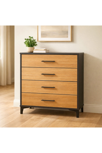 Regno Mobilya Neva 4 Çekmeceli Ayaklı Şifonyer