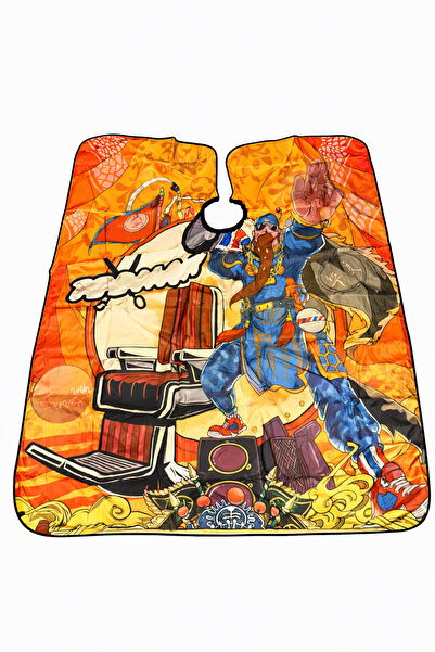 OEM Professional Barbershop Cape, Waterproof, Urban Samurai Model + Gift Comb