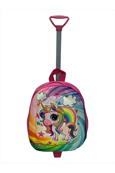 Şımarık UNICORN KIZ ÇOCUK ÇEKÇEKLİ ANASINIFI ÇANTASI