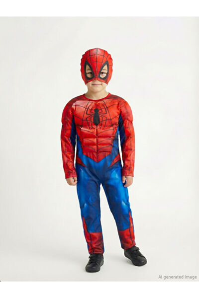LC Waikiki RMZ GİYİM FARKİLYA Costum și mască Spiderman pentru băieți
