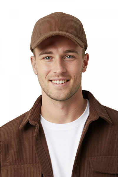 DeepSEA Men's Brown Corduroy Hat – Adjustable Cap Suitable for Daily Use Mode...