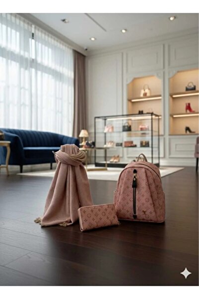 w white stars sports & wear Women-Girls Lv Pattern 3-Piece Set (Backpack+Wall...