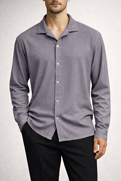 KONSEPT35 Men's Ottoman Fabric Summer Shirt