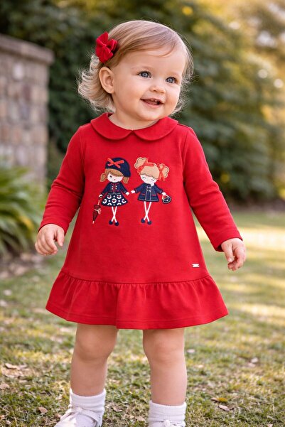 MAYORAL Kız Bebek Nakış Detaylı Elbise