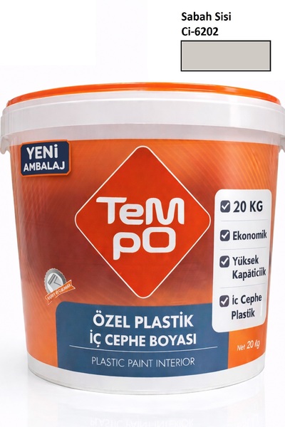 Tempo İç Cephe Plastik Boya 20 KG – Ekonomik, Mat - Sabah Sisi