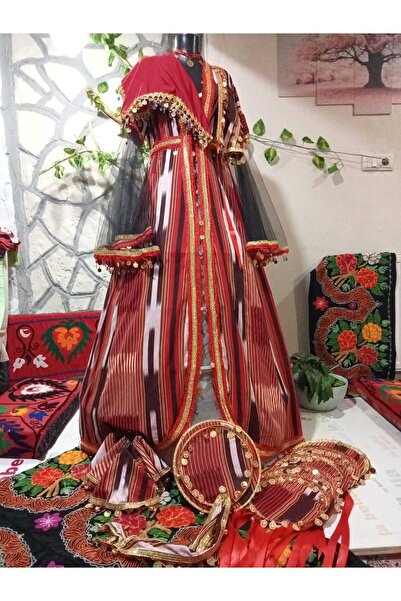 LABELLA COLLECTİON KINA SETİ KEŞAN KUMAŞ KAFTAN-TEF-NEDİME MENDİL- SHAKİRA KE...