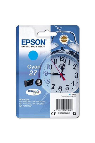 EPSON SGLPCK CYAN DURABRITEULTRAINK27