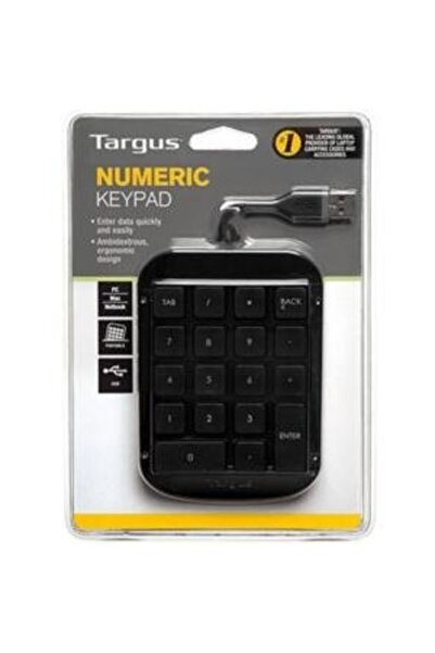 Targus AKP10EU numerica, 18 taste, USB