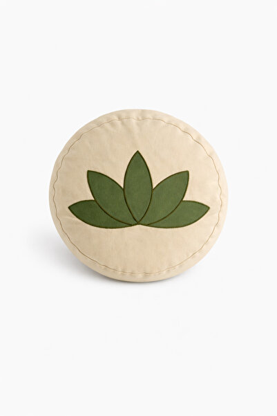 SUNYOGA Zafu Yoga Meditasyon Minderi Karabuğday Kabuğu Dolgulu lotus çiçeği Y...