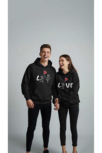 DİVİN Любовна връзка Двойка суичъри 2-компонентни суичъри с принт